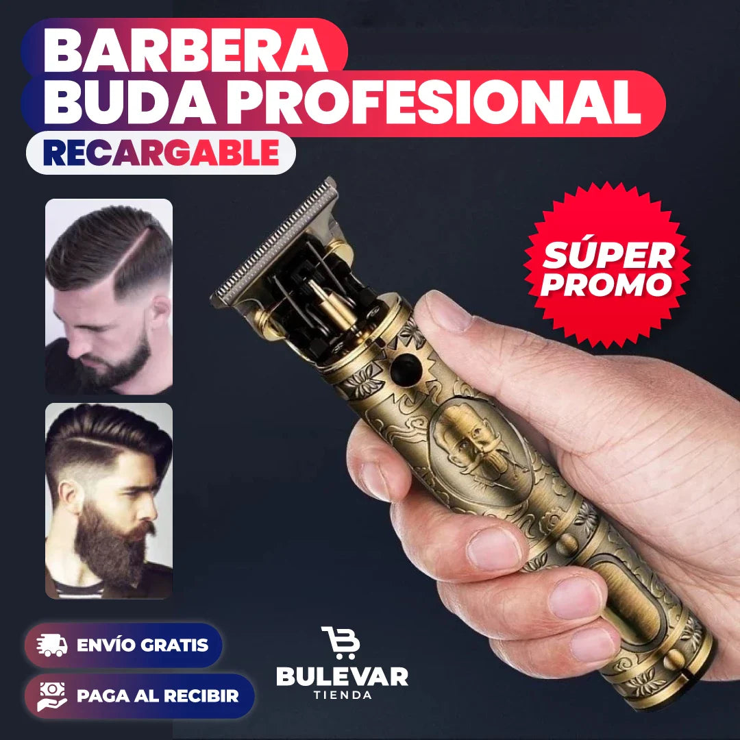 MÁQUINA BARBERA BUDA TRIMMER® PROFESIONAL RECARGABLE